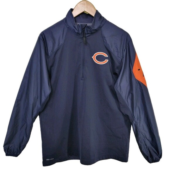NIKE Dri-Fit Chicago Starter Jacket 1/4 Zip Pullover On Field Navy Men's M - Picture 1 of 10